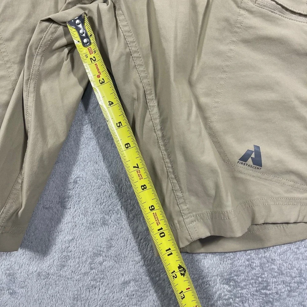 Eddie Bauer First Ascent Shorts Mens 32 Tan Guide Hiking Technical Stretch